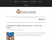 Tablet Screenshot of cinefoodie.com